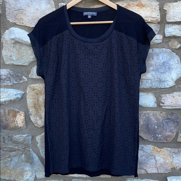 A Pea in the Pod Maternity Black blouse Size Medium - Picture 6 of 7